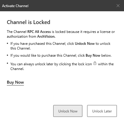 Activate Channel Window