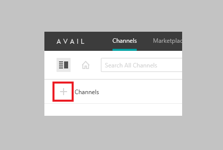 New Channel Button