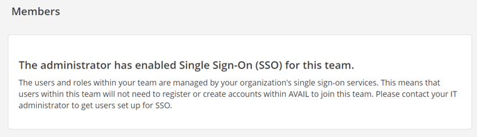 Single sign on enabled